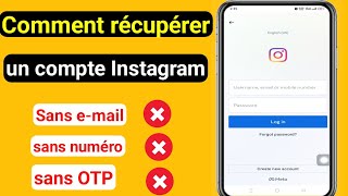 Comment récupérer un compte Instagram supprimé  Récupérer un compte Instagram désactivé 2023 [upl. by Urissa]