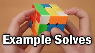 3x3 Rubiks Cube WalkthroughExample Solves [upl. by Aizatsana]