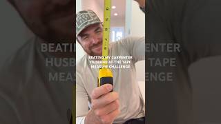 get me a tool belt 🔨 tapemeasurechallenge guessinggame coupleschallenge trendingnow carpenter [upl. by Yendor]