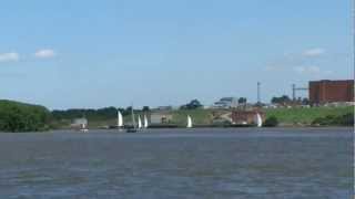 CRUCERO BUENOS AIRES A SAN PEDRO NAVEGANDO EL RIO PARANA FRENTE A CENTRAL NUCLEAR DE ATUCHA [upl. by Hanauq623]