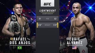 Eddie Alvarez vs Rafael Dos Anjos [upl. by Rimidalv]