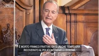 Morto Franco Frattini ex ministro degli Esteri nei governi Berlusoni [upl. by Navillus429]