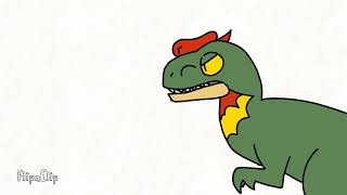 Dino roars  Dilophosaurus roar  animation [upl. by Olivier763]