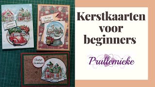 Kerstkaarten kit voor beginners  Prullemieke [upl. by Mima]