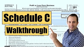 How to Fill out Schedule C Form 1040 – Sole Proprietorship Taxes [upl. by Yrag]