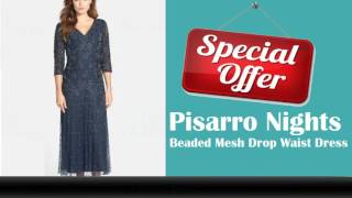 Pisarro Nights Beaded Mesh Drop Waist Dress Review amp Special Offer [upl. by Angele]