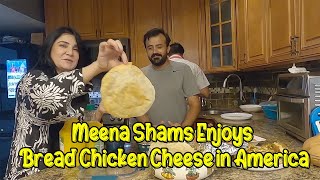 Meena Shams Enjoys Bread Chicken Cheese in America  Khyber Sahar Avt Khyber [upl. by Christoper378]