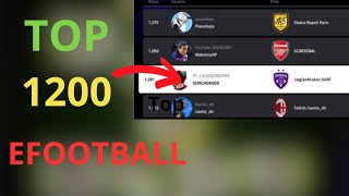 ENFRENTANDO O TOP 1200 DA LIGA eFootball ⚽ [upl. by Allwein865]