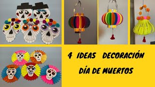 Día de muertos decoración muy económica [upl. by Tamberg181]