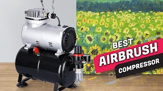 Best Airbrush Compressors Review 2023  With Cooling Fan Regulator Tattoo Graphic and So On [upl. by Adlin407]