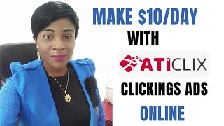 How to make 10 daily on Aticlix clicking ads amp taking surveys [upl. by Roy]