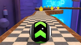 Sky Rolling Ball 3D Gameplay Speedrun Max All Levels 484 [upl. by Gnolb4]