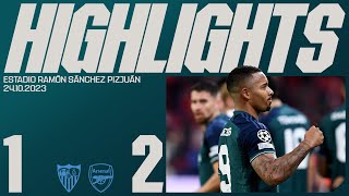 THE GABIS GIVE US THE WIN  Sevilla v Arsenal 12  Champions League  Martinelli Gabriel Jesus [upl. by Netnerb]