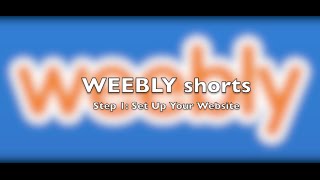 How to Set Up Your Weebly Student Website  Weebly Short [upl. by Janifer]