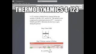 Thermodynamics 4123 A piston–cylinder device contains helium gas initially at 100 kPa 10°C and [upl. by Thornton]