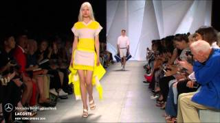 LACOSTE MERCEDESBENZ FASHION WEEK SS15 COLLECTIONS [upl. by Xenia538]