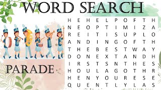 Word Search  Word Puzzle  Find the Hidden Word  4th of JULY Edition [upl. by Girovard]