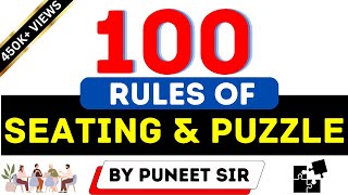 100 RULES OF SEATING amp PUZZLE  इसके बाहर कुछ नहीं है [upl. by Narak]