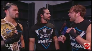 Roman Reigns Dean Ambrose and Seth Rollins at Raw Backstage [upl. by Renckens]