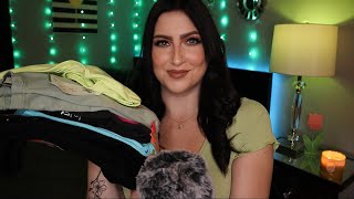 ASMR  HollisterGilly Hicks Clothing Haul 💚 Fabric Sounds amp Tag Tapping [upl. by Marx530]