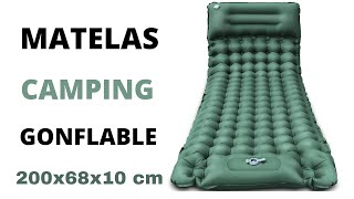 Présentation Matelas Gonflable pour Camping Bivouac [upl. by Elimay]