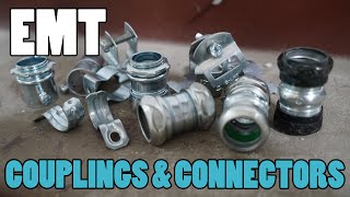 EMT Couplings amp Connectors  RAINTIGHT COMPRESSION amp SETSCREW fittings for electricians [upl. by Woody]