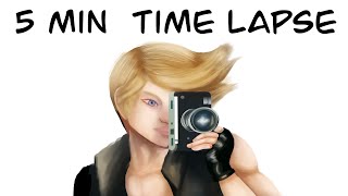 5 minute Version  Callise’s Art  Time Lapse  Final Fantasy 15  Prompto [upl. by Popele]