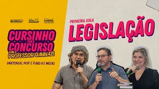 Cursinho prof Giannazi Aula 1  Legislação [upl. by Lentha]