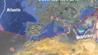 Plate tectonics of Europe for the last 300 millons years [upl. by Idden]