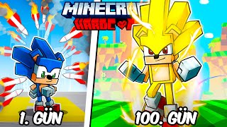 Hardcore Minecraftta SONIC Olarak 100 Gün Geçirmemin Hikayesi [upl. by Godred]