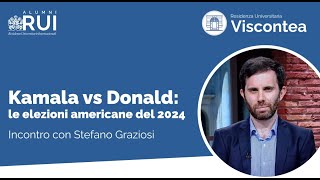 Kamala vs Donald le elezioni americane del 2024 Incontro con Stefano Graziosi [upl. by Hanni]