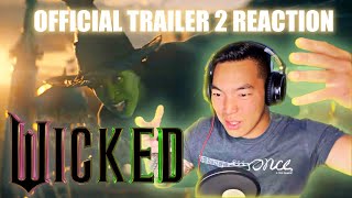 WICKED OFFICIAL TRAILER 2 l FIRST TIME REACTION [upl. by Lain]