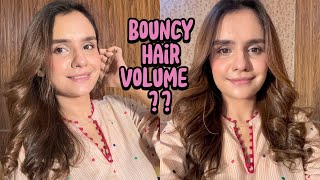 5 Minutes Bouncy Hair With Straightener 🤩 Signature hairstyle  Mumizen [upl. by Ydrah]