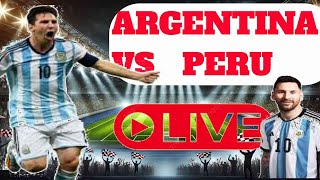 Argentina vs Peru  Live Football Match  World Cup Qualifiers 2024 [upl. by Aicatsana]