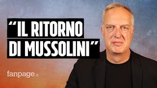 Antonio Scurati “Mussolini era un cinico che ha sacrificato il suo popolo Ma c’è chi lo rimpiange” [upl. by Attesoj1]