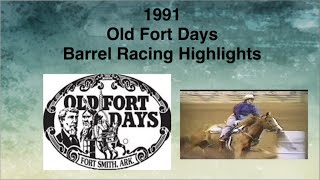 Old Fort Days Futurity  1991 Barrel Racing Highlights [upl. by Ahsienak636]