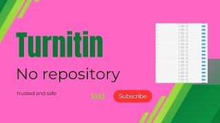 TURNITIN NO REPOSITORY TRUSTED trending university education [upl. by Ellierim]