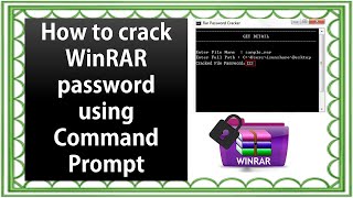 How to crack WinRAR password using Command Prompt [upl. by Loggia]