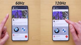 Galaxy S20 60Hz vs 120Hz Display Refresh Rate Comparison [upl. by Eizdnil650]