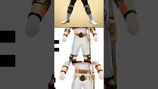 WHITE RANGER MORPHIN fusion with GOLD RANGER ZEO M Power Rangers shorts powerrangers [upl. by Anawek]