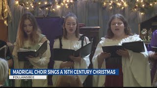 Brooke High Madrigal Choir sings Christmas music of ages past [upl. by Rem]