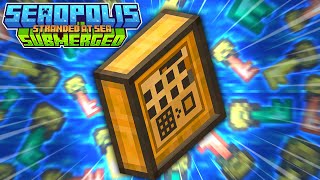 NEW STORAGE SYSTEM amp STRAINER UPGRADES EP3  Minecraft Seaopolis Submerged Questing Skyblock [upl. by Aimal]