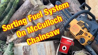 McCulloch Mac 436 Chainsaw  Sorting out the fuel system  ⛽️🪛🔧 [upl. by Siulesoj]