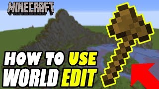 Minecraft How To Use World Edit Commands Building Basics Tutorial [upl. by Elodea]