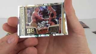 Slam Attax Superstars WWE Trading Cards Binder Review amp Pack Opening Topps [upl. by Fi]