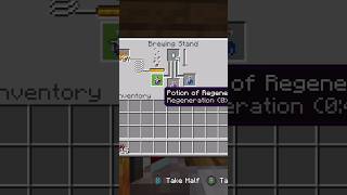 How to make the regeneration potion in Minecraft prettycool minecraft potionsecretsecrets [upl. by Leilah]