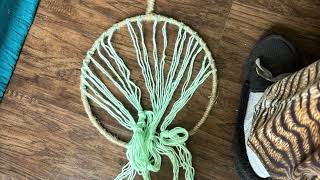 Easy DIY macramé tree of life wall hanging ￼ [upl. by Aihsyt]