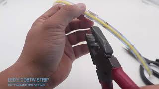 How to use tunable white cob led strip connectors [upl. by Donahoe]