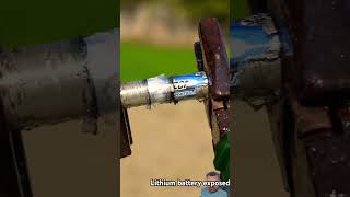 Lithium battery 🔋 exposed  viralshort shortvideo outofmindexperiment [upl. by Drahsir]