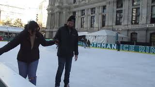 ICE SKATING AND FALLING AT DILWORTH PARK IN PHILADELPHIA [upl. by Ly693]